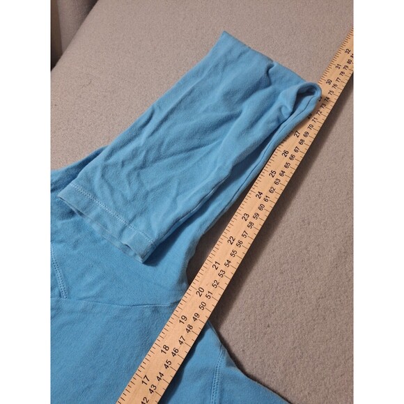 Nike Vintage Jogger Full Zip Womens L Light Blue Long Sleeve Cotton - Picture 9 of 9